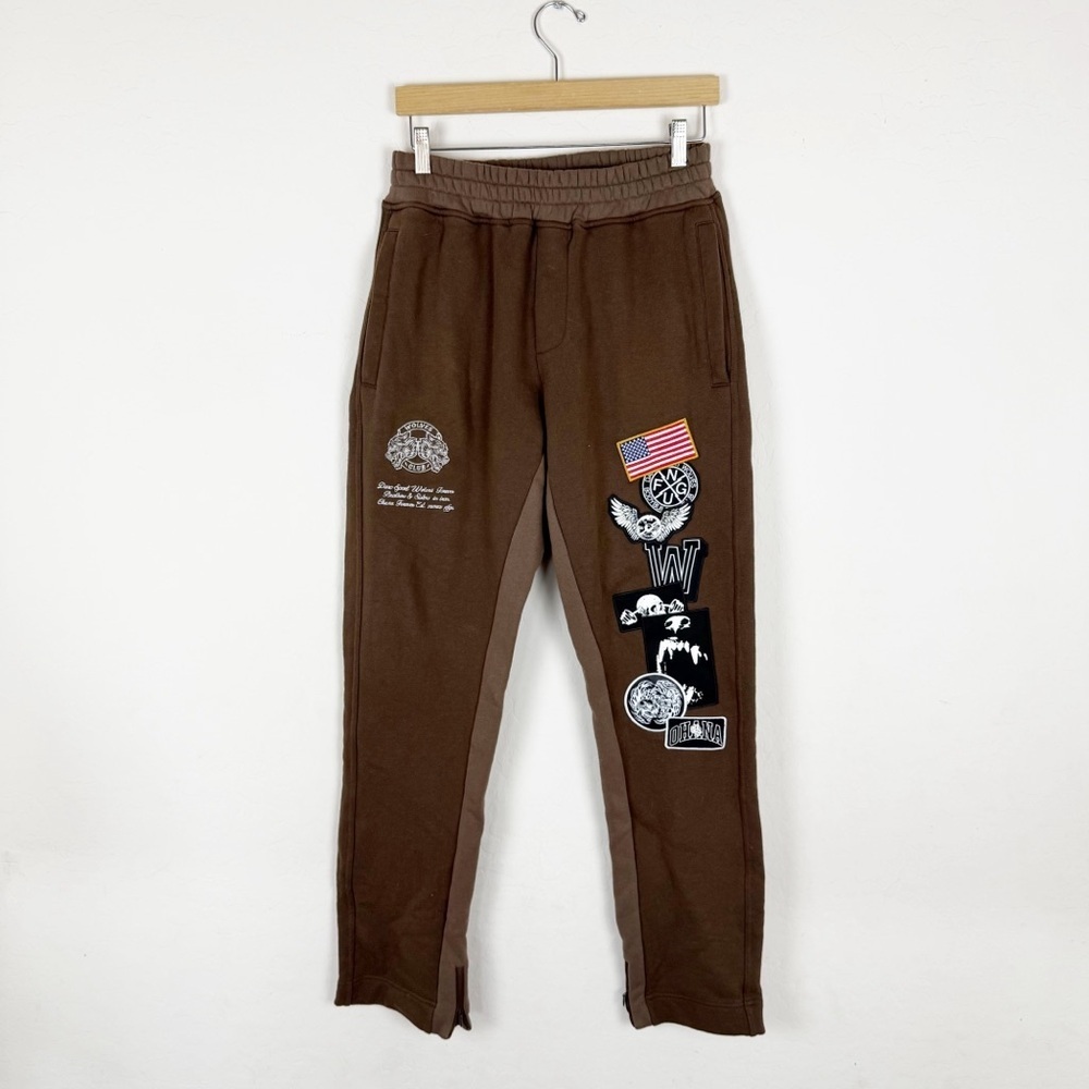 darc sports brown patchwork sweats 298/1000